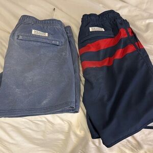 Fair Harbor Blue and Navy Swim Shorts Set